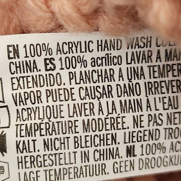 Forever 21 women's medium pink blush oversized knit cowl neck sweater chunky - Picture 6 of 8